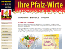 Tablet Screenshot of pfalz-wirte.de